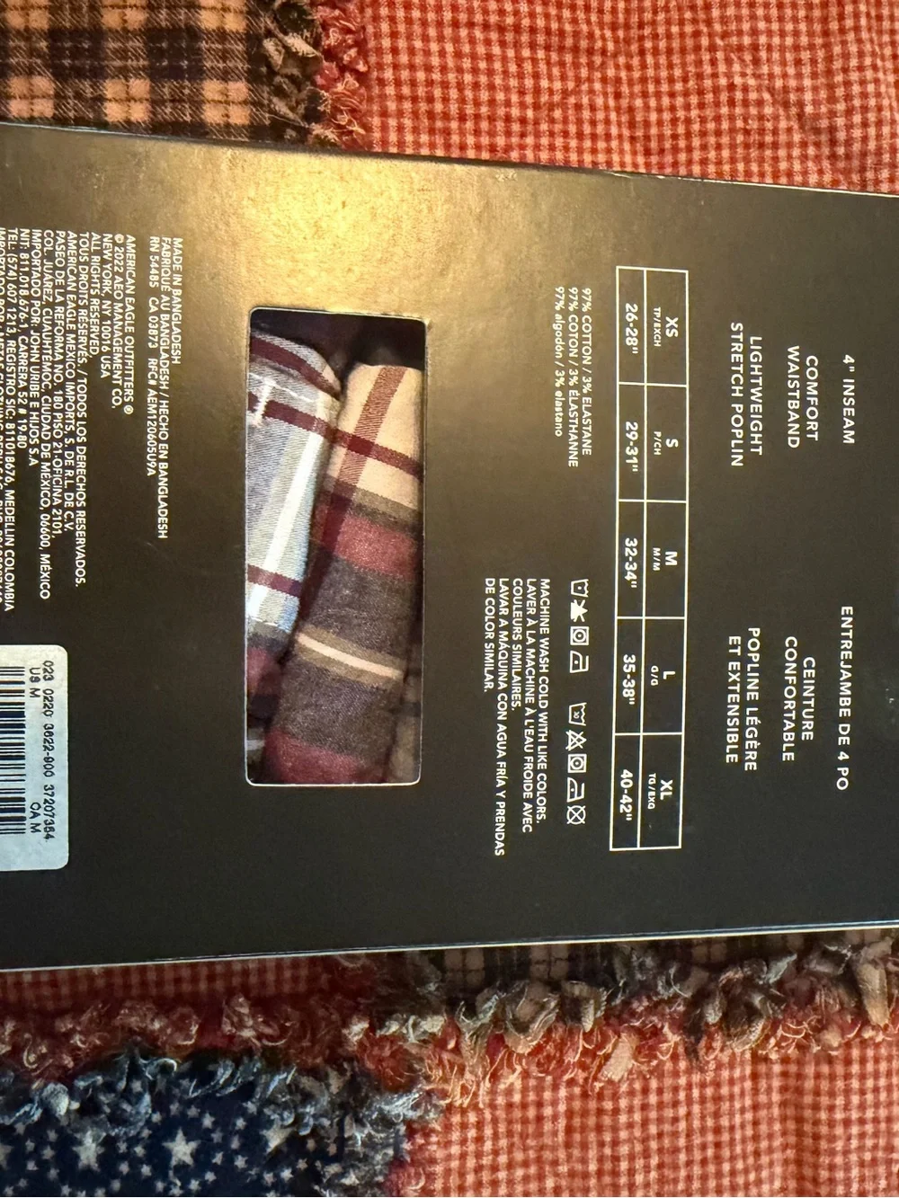 5 pair new AE boxers